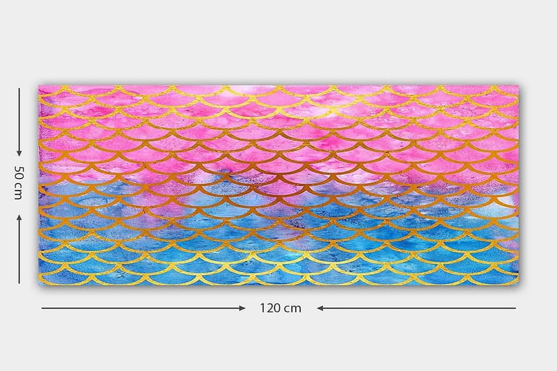 Canvasbilde YTY Abstract & Fractals Flerfarget - 120x50 cm - Interiør - Maleri & posters - Lerretsbilder