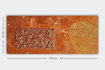 Canvasbilde YTY Abstract & Fractals Flerfarget - 120x50 cm - Interiør - Maleri & posters - Lerretsbilder