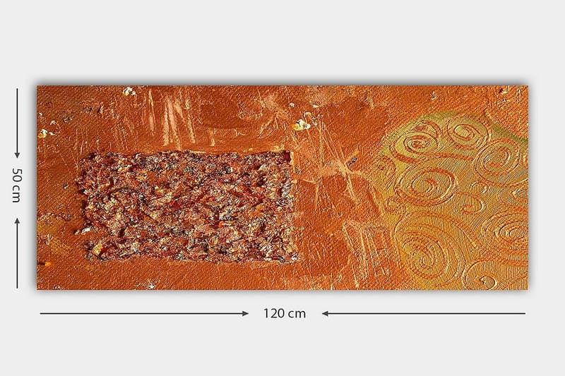 Canvasbilde YTY Abstract & Fractals Flerfarget - 120x50 cm - Interiør - Maleri & posters - Lerretsbilder