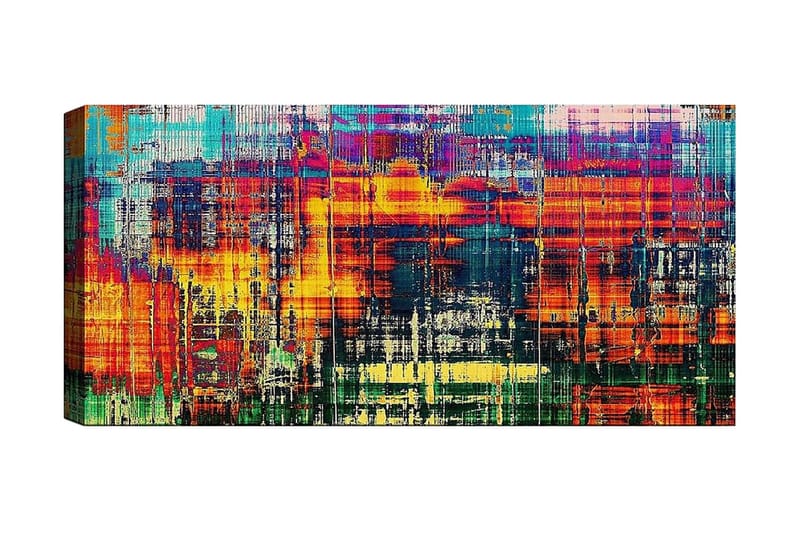Canvasbilde YTY Abstract & Fractals Flerfarget - 120x50 cm - Interiør - Maleri & posters - Lerretsbilder