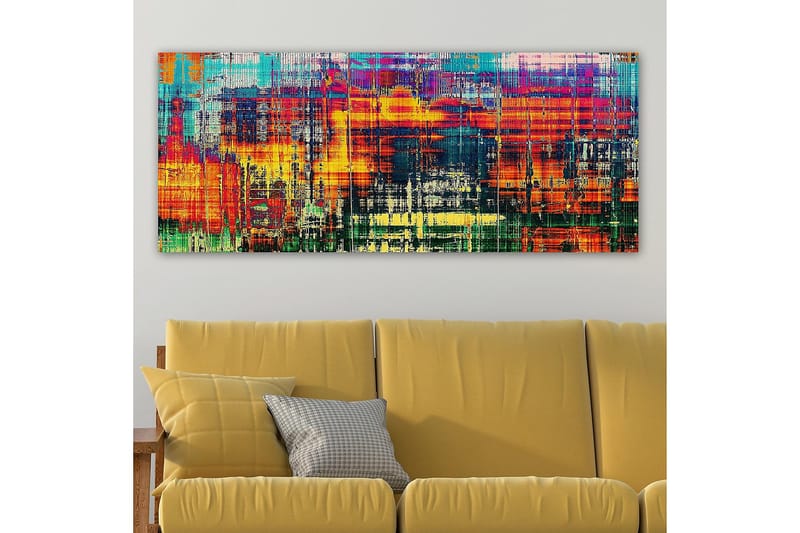 Canvasbilde YTY Abstract & Fractals Flerfarget - 120x50 cm - Interiør - Maleri & posters - Lerretsbilder