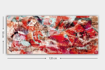 Canvasbilde YTY Abstract & Fractals Flerfarget - 120x50 cm - Interiør - Maleri & posters - Lerretsbilder