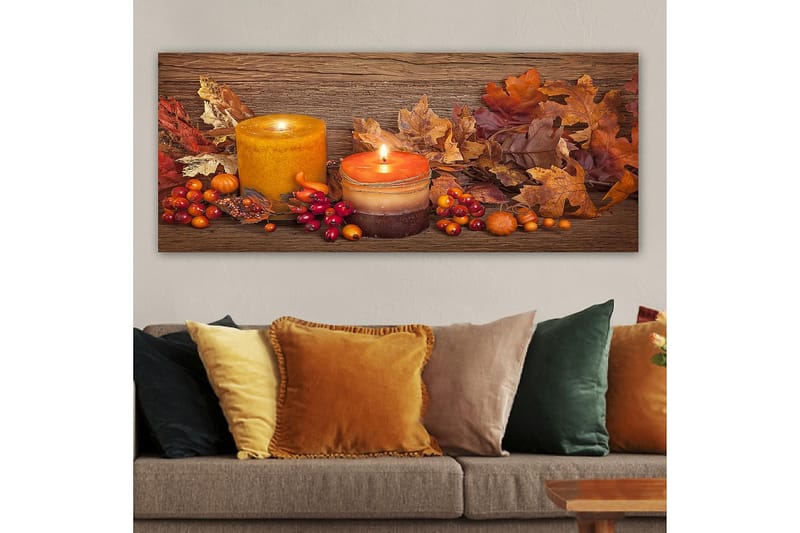 Canvasbilde YTY Abstract & Fractals Flerfarget - 120x50 cm - Interiør - Maleri & posters - Lerretsbilder