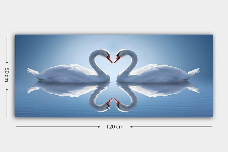 Canvasbilde YTY Abstract & Fractals Flerfarget - 120x50 cm - Interiør - Maleri & posters - Lerretsbilder