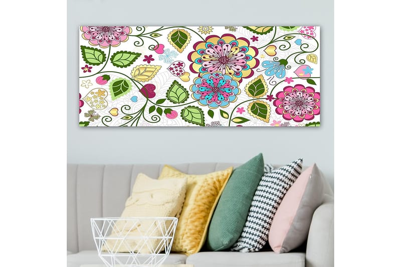 Canvasbilde YTY Abstract & Fractals Flerfarget - 120x50 cm - Interiør - Maleri & posters - Lerretsbilder