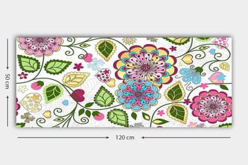 Canvasbilde YTY Abstract & Fractals Flerfarget - 120x50 cm - Interiør - Maleri & posters - Lerretsbilder