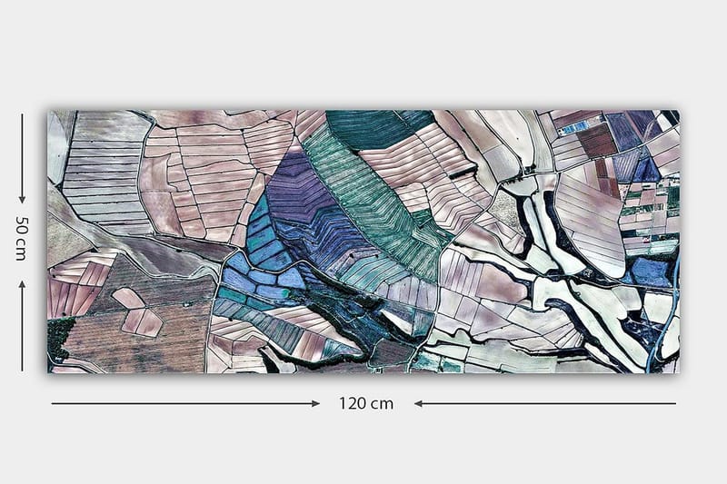 Canvasbilde YTY Abstract & Fractals Flerfarget - 120x50 cm - Interiør - Maleri & posters - Lerretsbilder