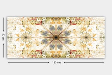 Canvasbilde YTY Abstract & Fractals Flerfarget - 120x50 cm - Interiør - Maleri & posters - Lerretsbilder