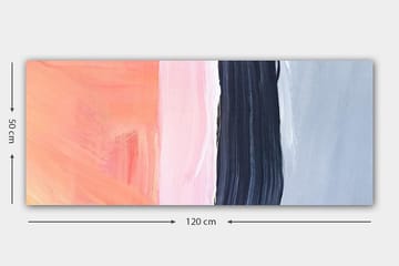 Canvasbilde YTY Abstract & Fractals Flerfarget - 120x50 cm - Interiør - Maleri & posters - Lerretsbilder