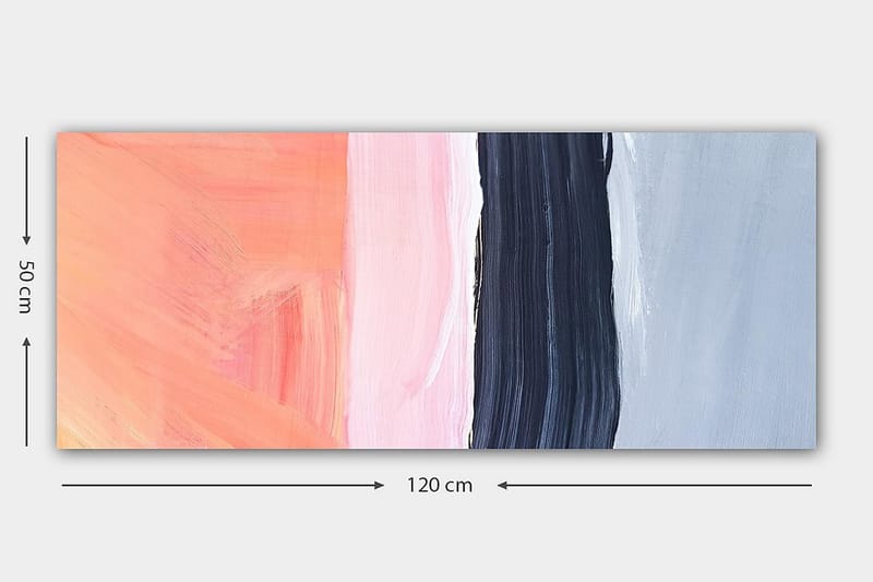 Canvasbilde YTY Abstract & Fractals Flerfarget - 120x50 cm - Interiør - Maleri & posters - Lerretsbilder