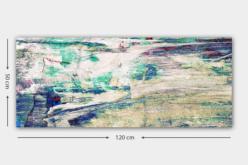 Canvasbilde YTY Abstract & Fractals Flerfarget - 120x50 cm - Interiør - Maleri & posters - Lerretsbilder