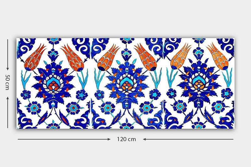 Canvasbilde YTY Abstract & Fractals Flerfarget - 120x50 cm - Interiør - Maleri & posters - Lerretsbilder