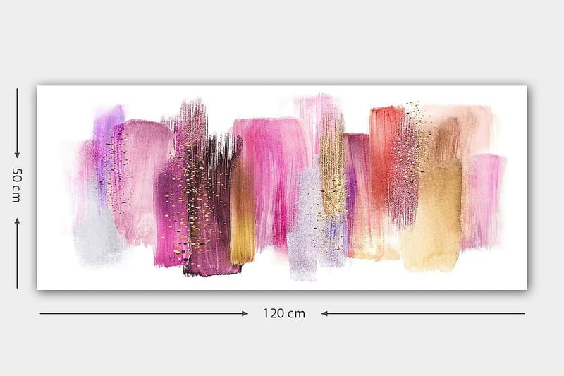 Canvasbilde YTY Abstract & Fractals Flerfarget - 120x50 cm - Interiør - Maleri & posters - Lerretsbilder
