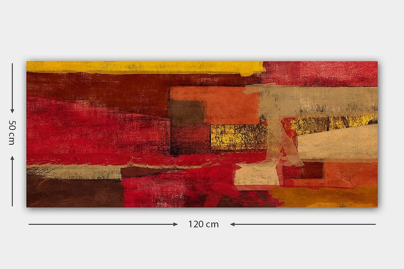 Canvasbilde YTY Abstract & Fractals Flerfarget - 120x50 cm - Interiør - Maleri & posters - Lerretsbilder