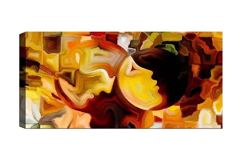 Canvasbilde YTY Abstract & Fractals Flerfarget - 120x50 cm - Interiør - Maleri & posters - Lerretsbilder