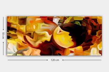 Canvasbilde YTY Abstract & Fractals Flerfarget - 120x50 cm - Interiør - Maleri & posters - Lerretsbilder