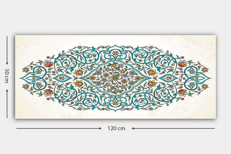 Canvasbilde YTY Abstract & Fractals Flerfarget - 120x50 cm - Interiør - Maleri & posters - Lerretsbilder