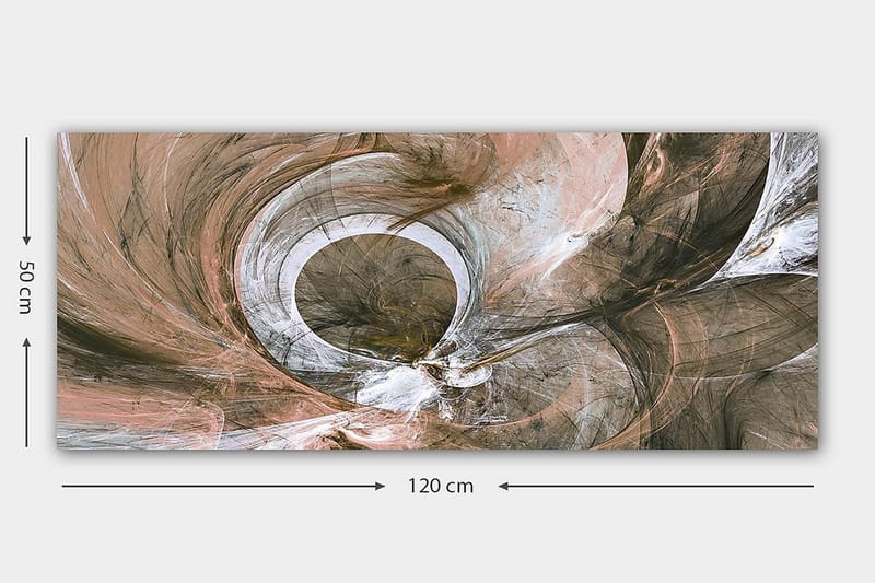 Canvasbilde YTY Abstract & Fractals Flerfarget - 120x50 cm - Interiør - Maleri & posters - Lerretsbilder