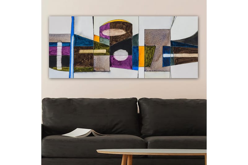 Canvasbilde YTY Abstract & Fractals Flerfarget - 120x50 cm - Interiør - Maleri & posters - Lerretsbilder