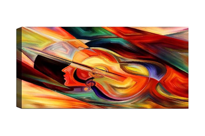 Canvasbilde YTY Abstract & Fractals Flerfarget - 120x50 cm - Interiør - Maleri & posters - Lerretsbilder
