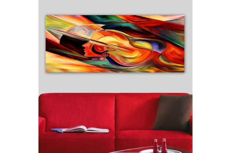 Canvasbilde YTY Abstract & Fractals Flerfarget - 120x50 cm - Interiør - Maleri & posters - Lerretsbilder