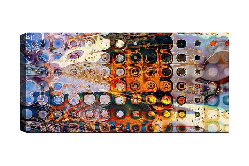Canvasbilde YTY Abstract & Fractals Flerfarget - 120x50 cm - Interiør - Maleri & posters - Lerretsbilder