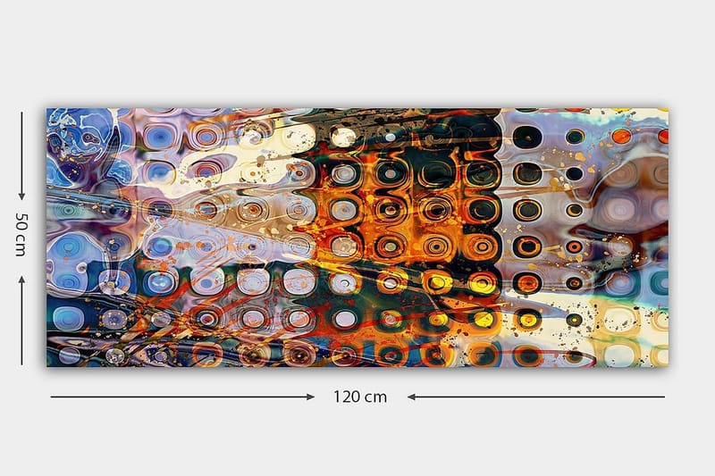 Canvasbilde YTY Abstract & Fractals Flerfarget - 120x50 cm - Interiør - Maleri & posters - Lerretsbilder