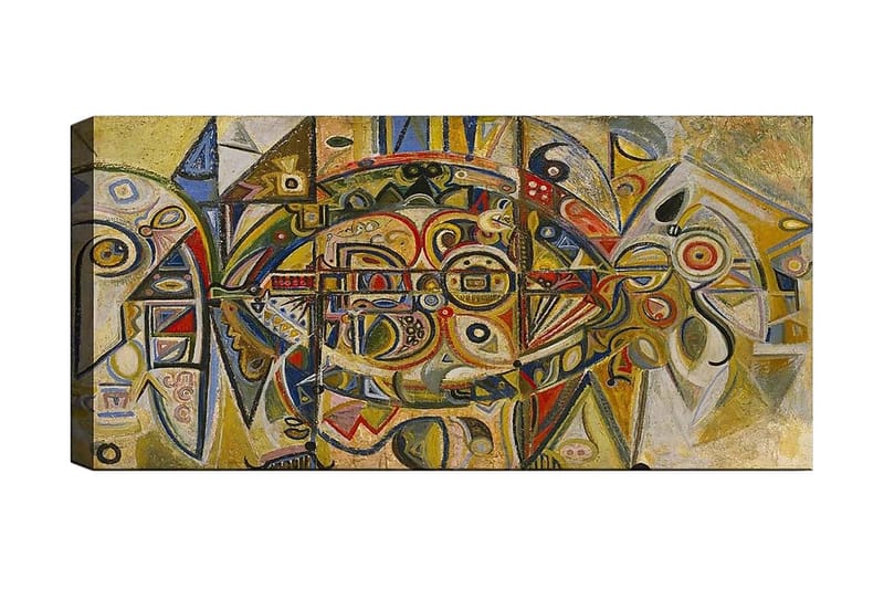 Canvasbilde YTY Abstract & Fractals Flerfarget - 120x50 cm - Interiør - Maleri & posters - Lerretsbilder