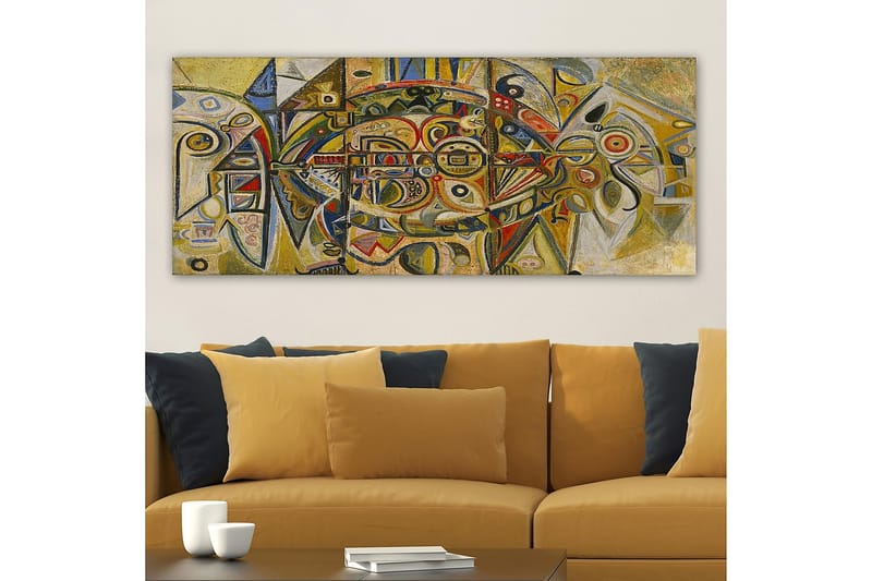 Canvasbilde YTY Abstract & Fractals Flerfarget - 120x50 cm - Interiør - Maleri & posters - Lerretsbilder