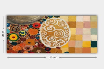 Canvasbilde YTY Abstract & Fractals Flerfarget - 120x50 cm - Interiør - Maleri & posters - Lerretsbilder