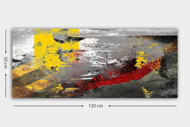 Canvasbilde YTY Abstract & Fractals Flerfarget - 120x50 cm - Interiør - Maleri & posters - Lerretsbilder