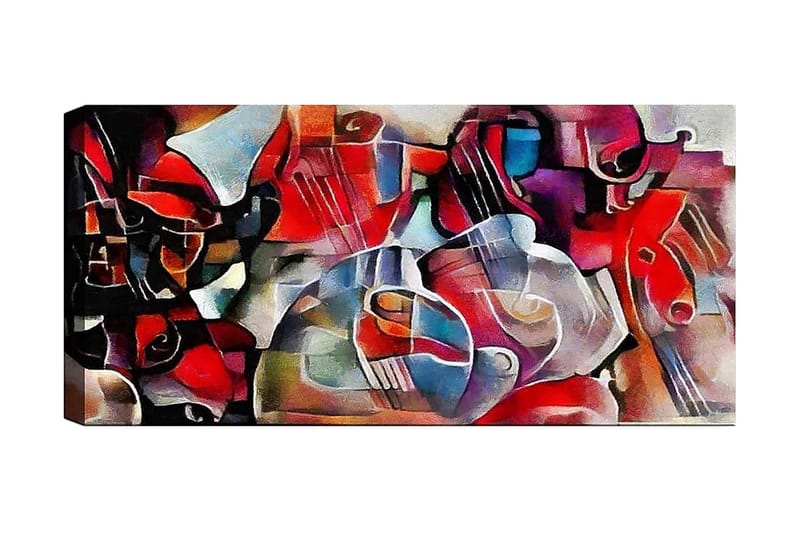 Canvasbilde YTY Abstract & Fractals Flerfarget - 120x50 cm - Interiør - Maleri & posters - Lerretsbilder