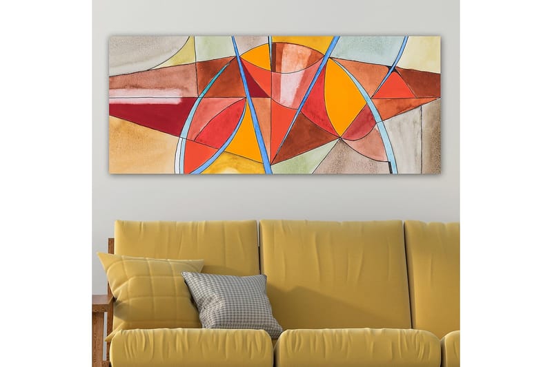Canvasbilde YTY Abstract & Fractals Flerfarget - 120x50 cm - Interiør - Maleri & posters - Lerretsbilder