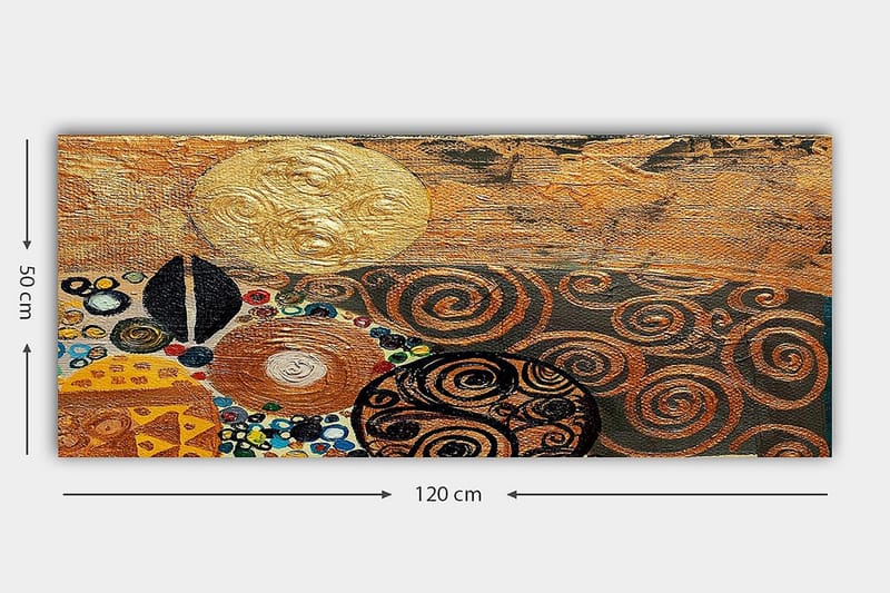 Canvasbilde YTY Abstract & Fractals Flerfarget - 120x50 cm - Interiør - Maleri & posters - Lerretsbilder