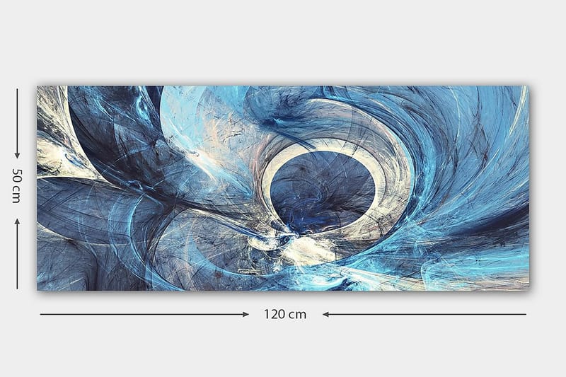 Canvasbilde YTY Abstract & Fractals Flerfarget - 120x50 cm - Interiør - Maleri & posters - Lerretsbilder