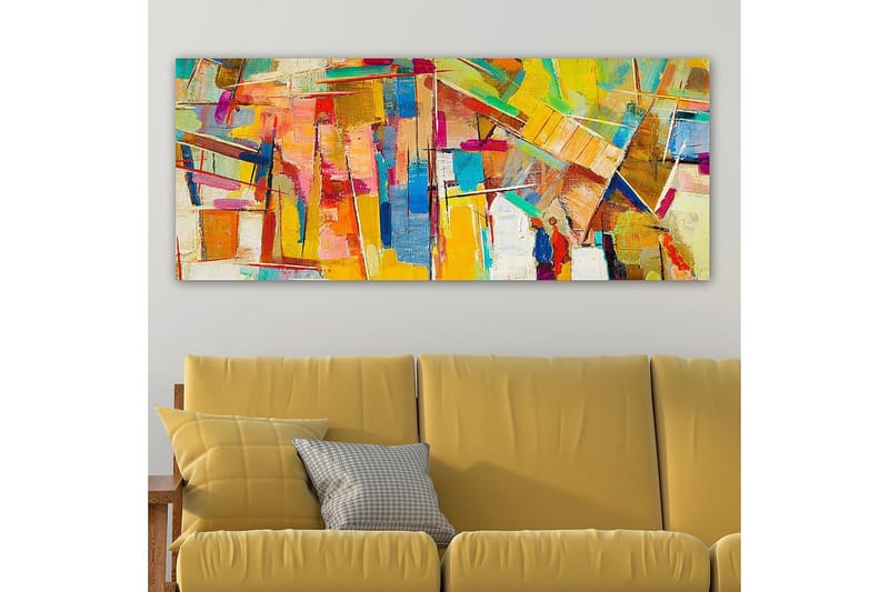 Canvasbilde YTY Abstract & Fractals Flerfarget - 120x50 cm - Interiør - Maleri & posters - Lerretsbilder