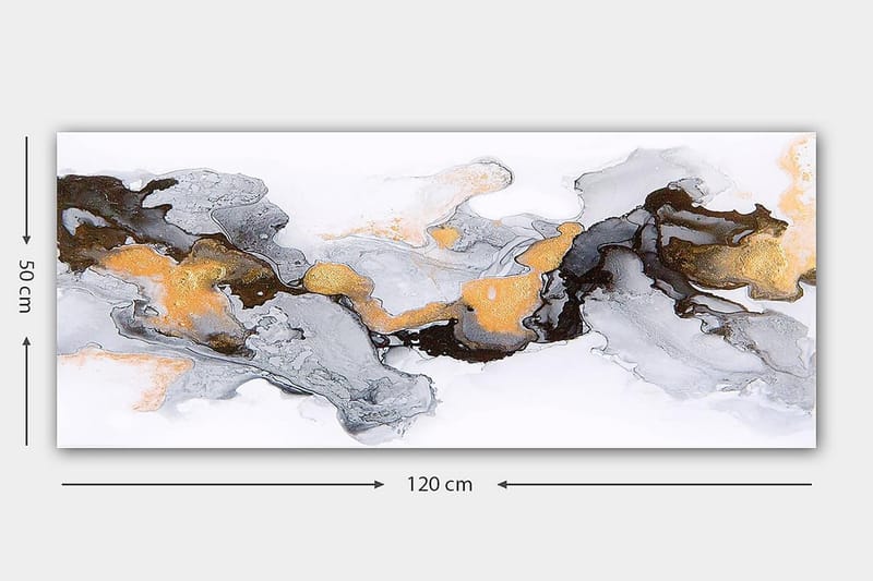 Canvasbilde YTY Abstract & Fractals Flerfarget - 120x50 cm - Interiør - Maleri & posters - Lerretsbilder
