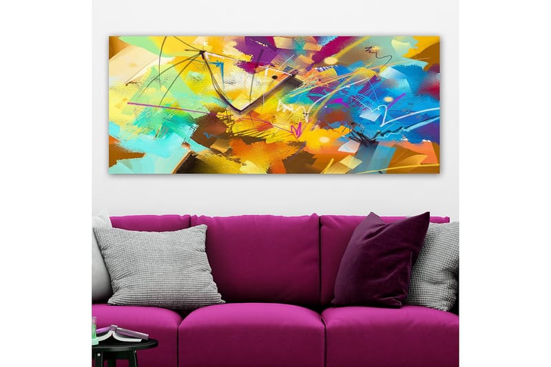 Canvasbilde YTY Abstract & Fractals Flerfarget - 120x50 cm - Interiør - Maleri & posters - Lerretsbilder