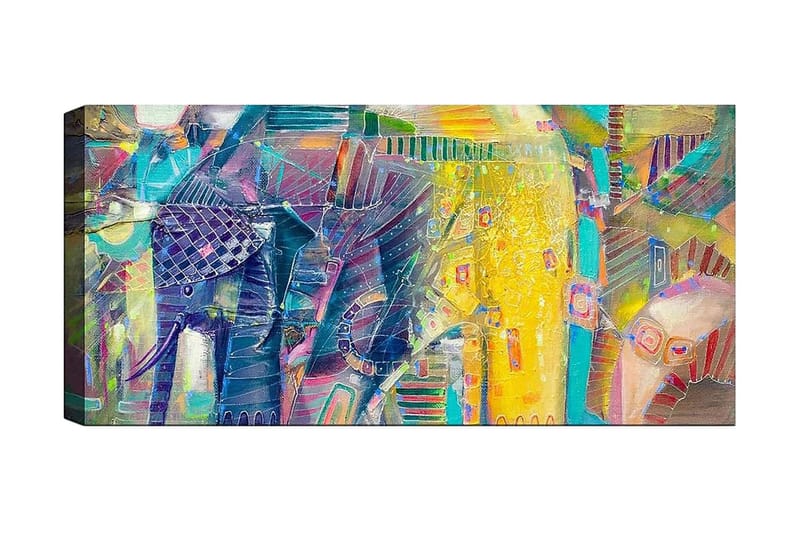 Canvasbilde YTY Abstract & Fractals Flerfarget - 120x50 cm - Lerretsbilder
