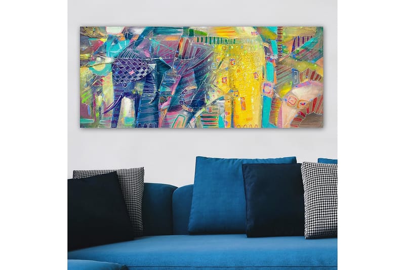 Canvasbilde YTY Abstract & Fractals Flerfarget - 120x50 cm - Interiør - Maleri & posters - Lerretsbilder
