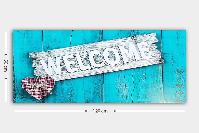 Canvasbilde YTY Abstract & Fractals Flerfarget - 120x50 cm - Interiør - Maleri & posters - Lerretsbilder