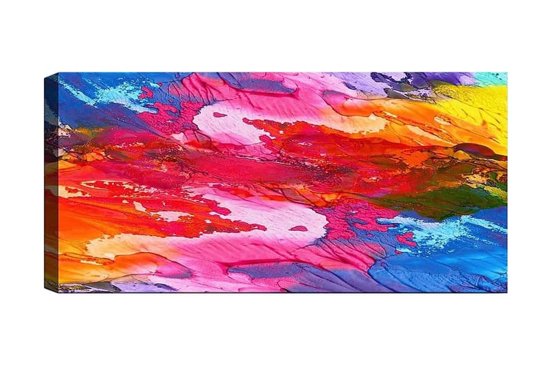 Canvasbilde YTY Abstract & Fractals Flerfarget - 120x50 cm - Interiør - Maleri & posters - Lerretsbilder