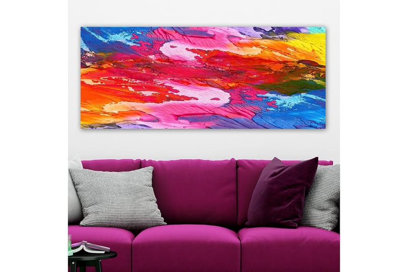 Canvasbilde YTY Abstract & Fractals Flerfarget - 120x50 cm - Interiør - Maleri & posters - Lerretsbilder