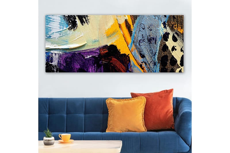 Canvasbilde YTY Abstract & Fractals Flerfarget - 120x50 cm - Interiør - Maleri & posters - Lerretsbilder