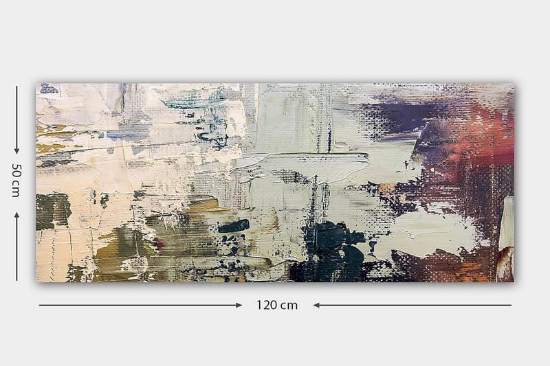 Canvasbilde YTY Abstract & Fractals Flerfarget - 120x50 cm - Interiør - Maleri & posters - Lerretsbilder