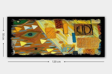 Canvasbilde YTY Abstract & Fractals Flerfarget - 120x50 cm - Interiør - Maleri & posters - Lerretsbilder
