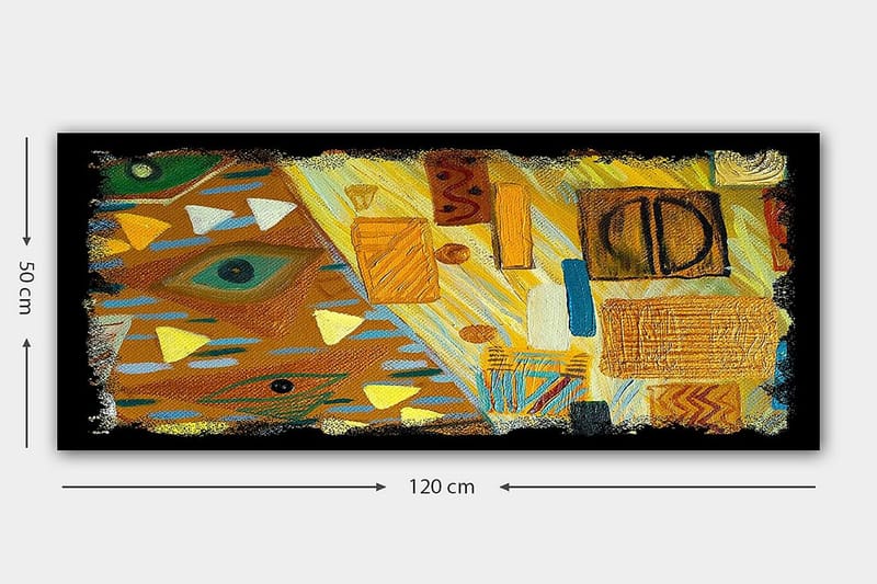 Canvasbilde YTY Abstract & Fractals Flerfarget - 120x50 cm - Interiør - Maleri & posters - Lerretsbilder