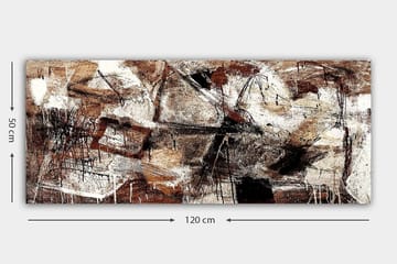 Canvasbilde YTY Abstract & Fractals Flerfarget - 120x50 cm - Interiør - Maleri & posters - Lerretsbilder