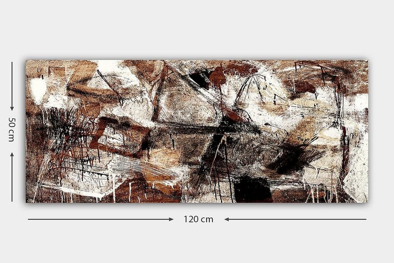 Canvasbilde YTY Abstract & Fractals Flerfarget - 120x50 cm - Interiør - Maleri & posters - Lerretsbilder