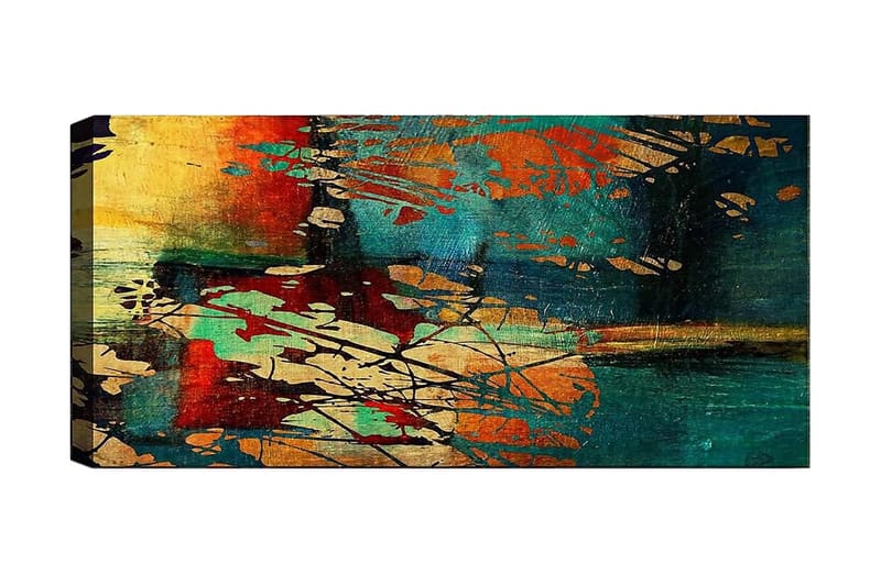 Canvasbilde YTY Abstract & Fractals Flerfarget - 120x50 cm - Interiør - Maleri & posters - Lerretsbilder